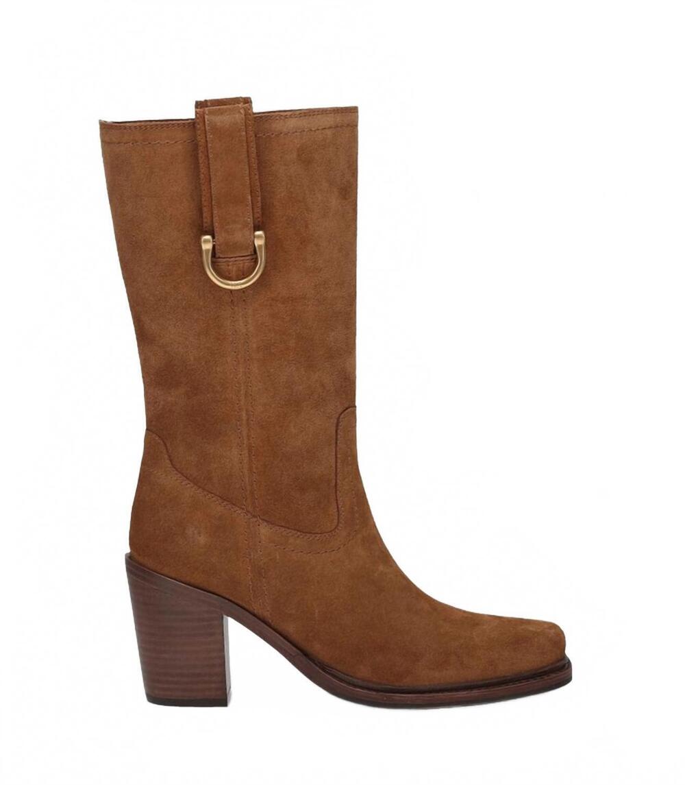 NEW FRYE women's sedona mid d-ring boot in caramel